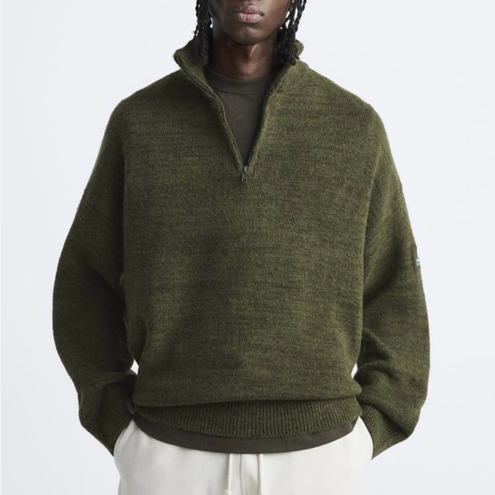 NWT Zara Half Zip Sweater
